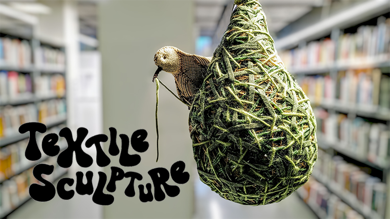 Exhibition textile sculpture