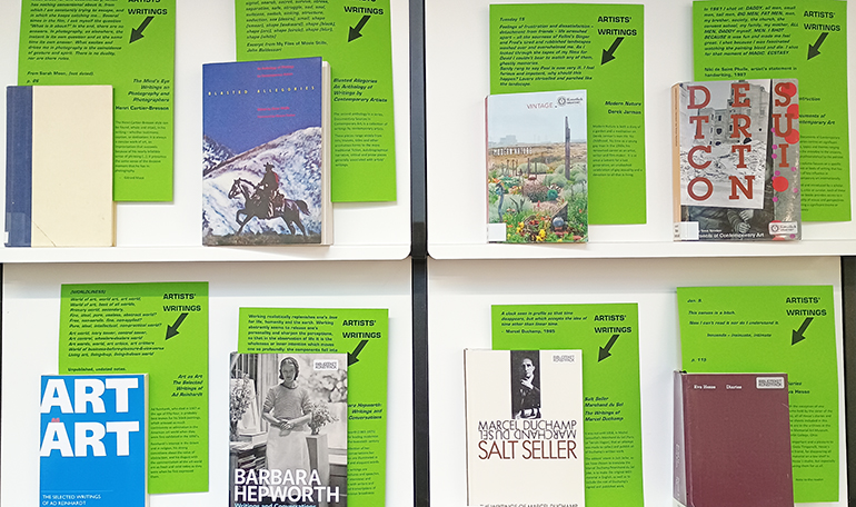 Books with examples of artists' writings