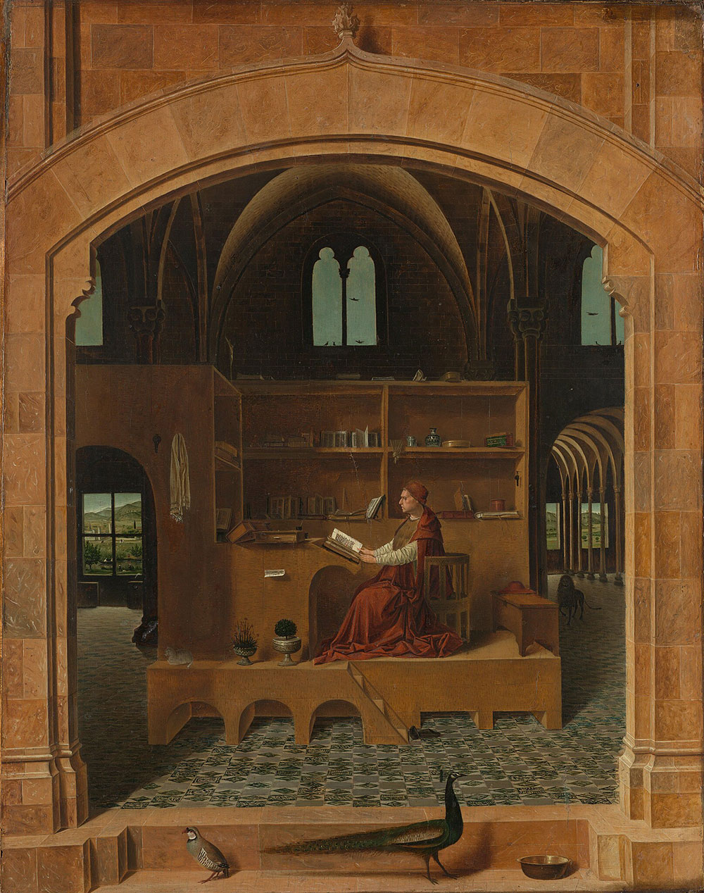Antonello da Messina, Saint Jerome in His Study, 1474.