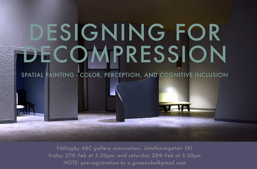 Designing for Decompression - Spatial painting: Color, perception, and cognitive inclusion – Annsofi Gråmunke