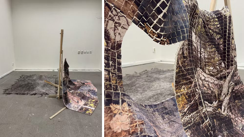 Två odjur vaktandes ett vilt träd – Gösta Von Platen