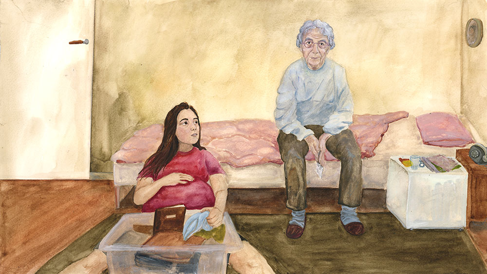 Illustration ur filmen ARV av Hannah Arnesen