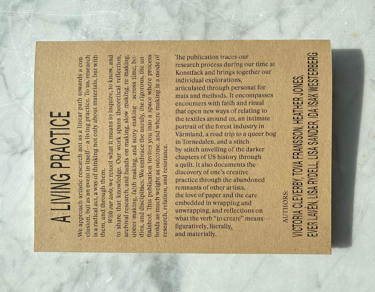 Publikationen A Living Practice