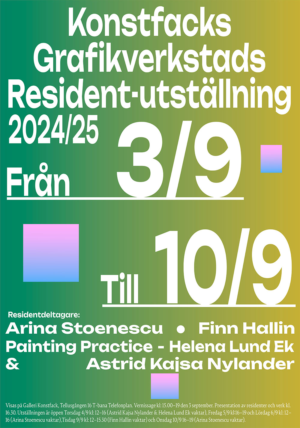 Grafikverkstadens resident-utställning