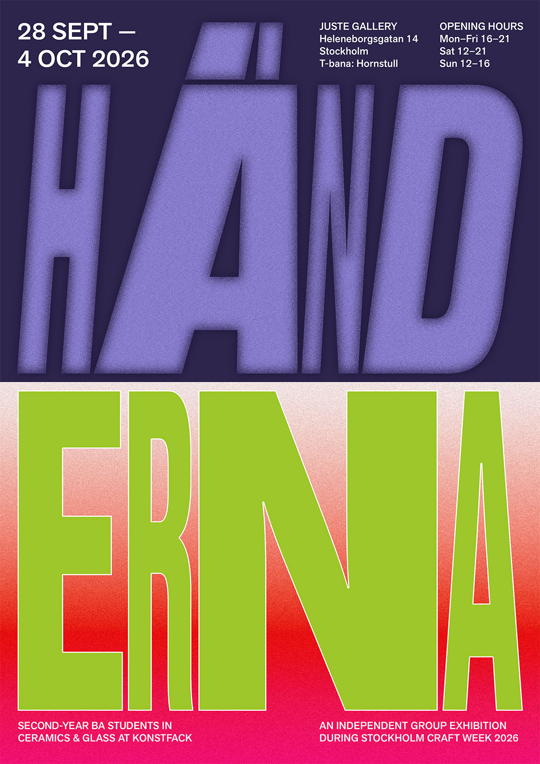 Händerna – Keramik och glas, kandidat 2
