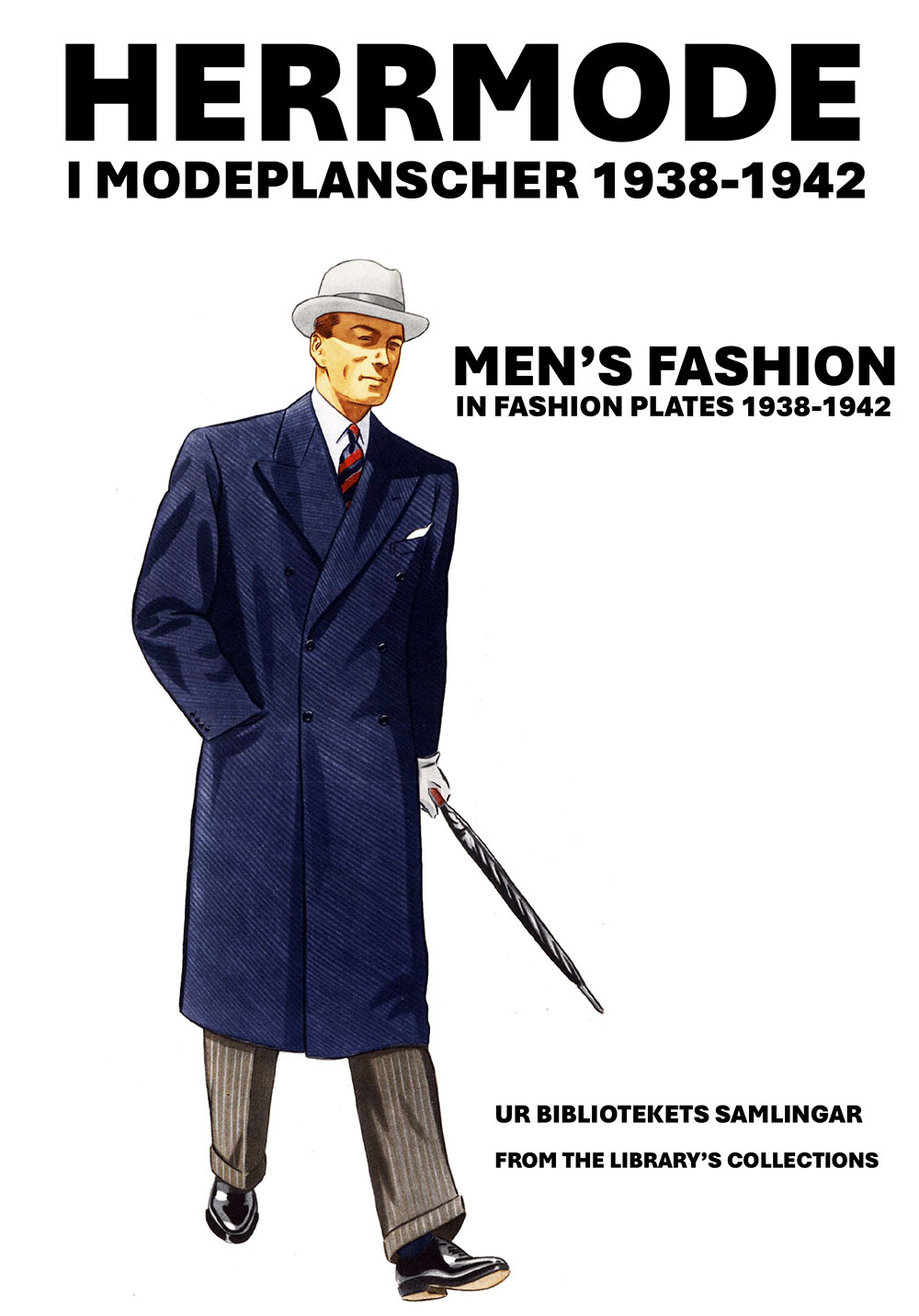 Herrmode i modeplanscher 1938-1942