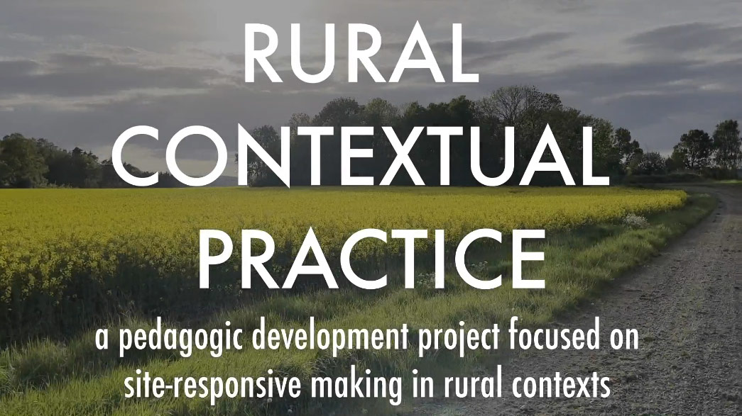 Artist work in the post-rural context: Everything you want was already here