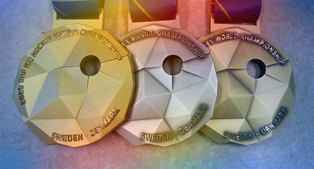 2025 IIHF Ice Hockey World Championship medals