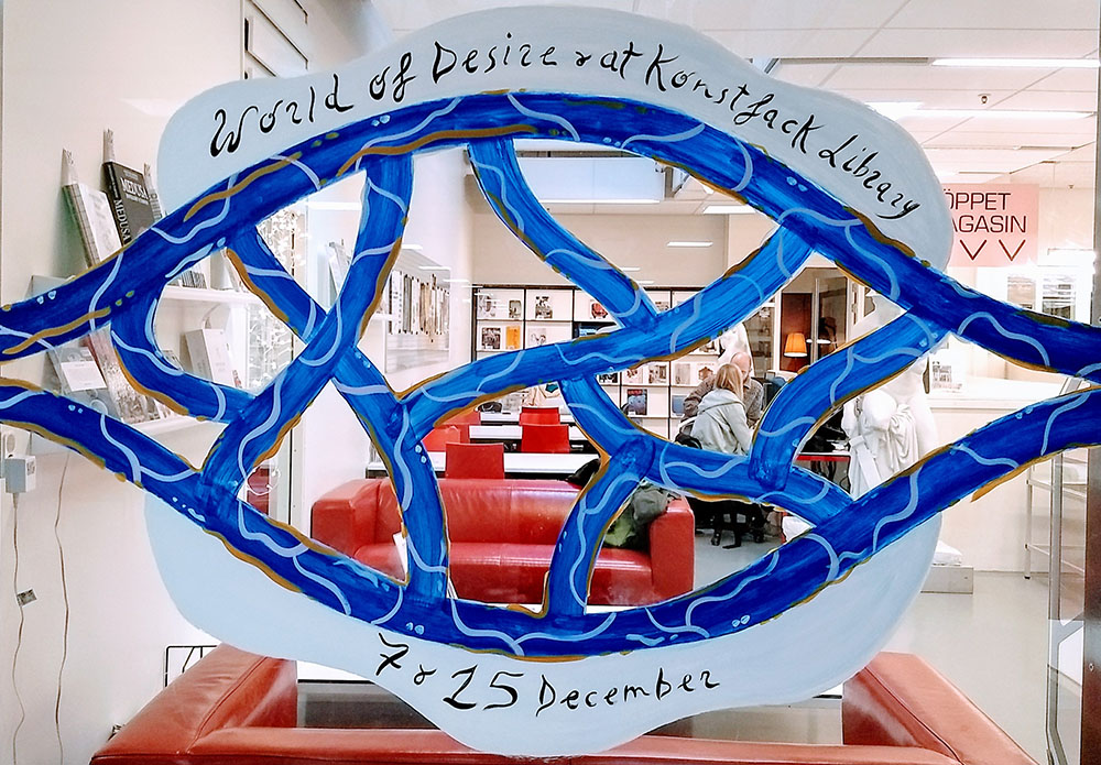 Glass painting by Benedetta Crippa